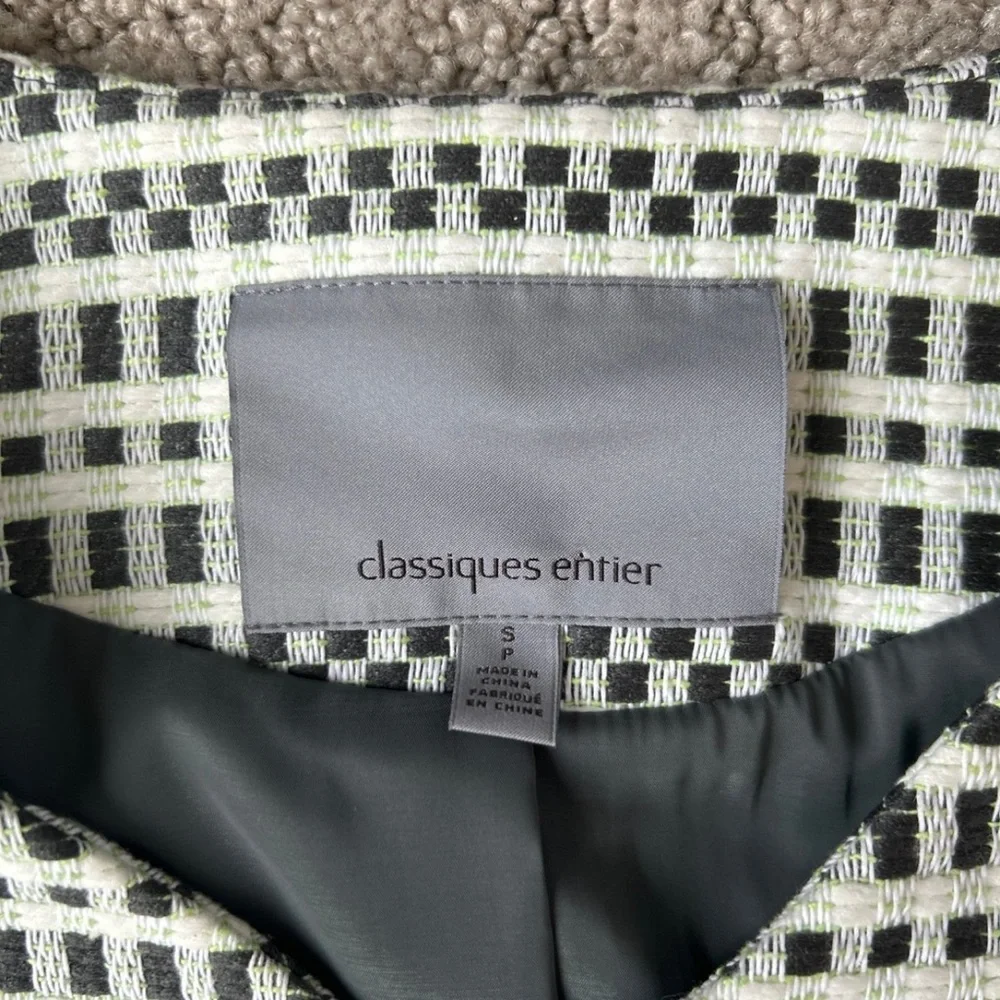 Classiques Entier Asymmetrical Blazer Checkered Jacket Tailored Coat Modern SM